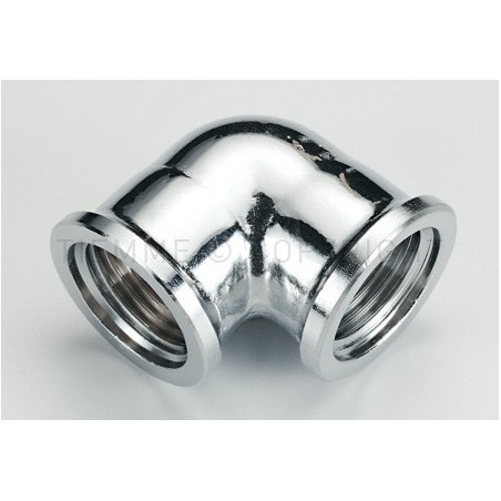 RACCORDO CURVO F - F CW602N CR LUCIDO GENER 1/2"X1/2" - 1560CZC TIEMME 1520036 1