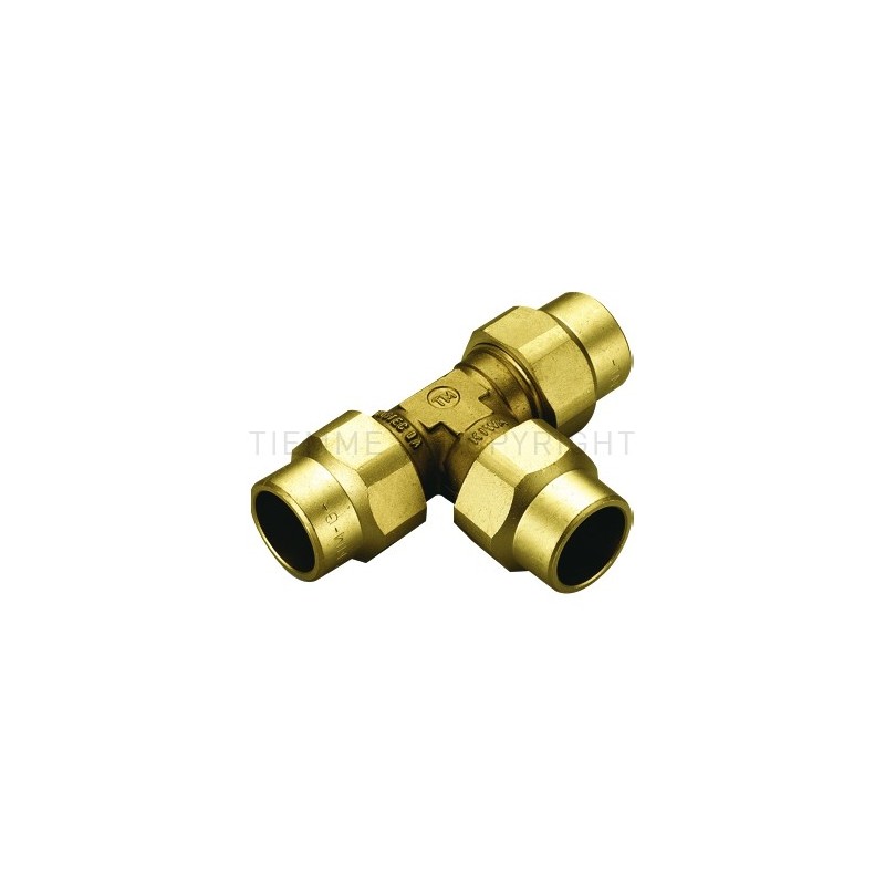 RACCORDO TEE COMPRES/GAS OGIVA OT Ø 18 - 18 - 18 - 1157 TIEMME 1150019 1