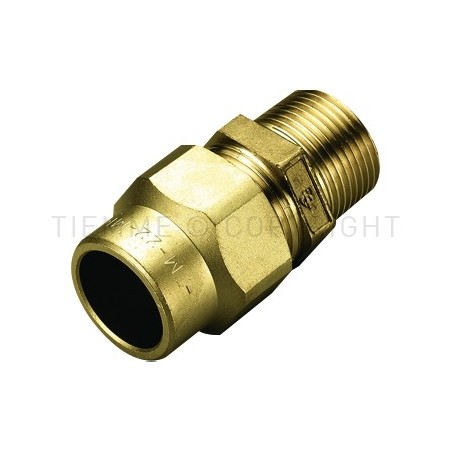 RACCORDO DIRITTO M COMPRES/GAS OGIVA OT Ø 12 X 1/4" - 1150 TIEMME 1150056 1