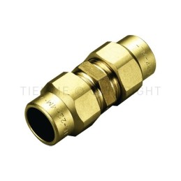 RACCORDO DIRITTO DOPPIO COMPRES/GAS OGIVA OT Ø 28 - 22 - 1151 TIEMME 1150062 1