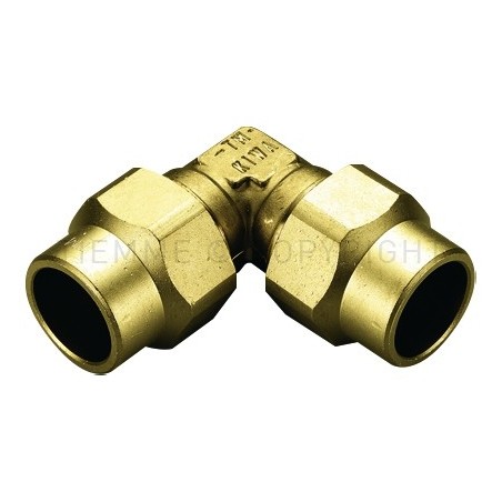 RACCORDO CURVO DOPPIO COMPRES/GAS OGIVA OT Ø 22 - 15 - 1153 TIEMME 1150065 1