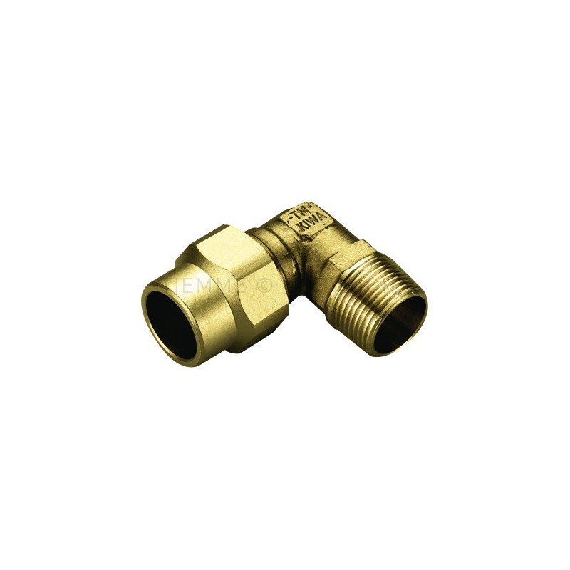 RACCORDO CURVO M COMPRES/GAS OGIVA OT Ø 22 X 1/2" - 1154 TIEMME 1150069 1