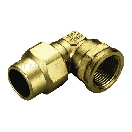 RACCORDO CURVO F COMPRES/GAS OGIVA OT Ø 22 X 1/2" - 1155 TIEMME 1150070 1