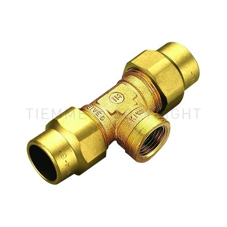 RACCORDO TEE F COMPRES/GAS OGIVA OT Ø 22X3/4"X22 - 1159 TIEMME 1150079 1