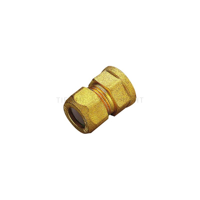 RACCORDO DIRITTO F A COMPRES/OGIVA P T F E TUBO CU Ø 14 X 1/2" - 1202 TIEMME 1200009 1