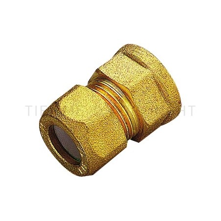 RACCORDO DIRITTO F A COMPRES/OGIVA P T F E TUBO CU Ø 14 X 1/2" - 1202 TIEMME 1200009 1