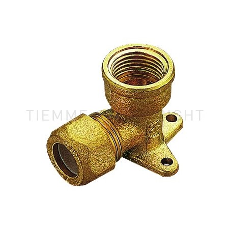 RACCORDO FLANGIA A COMPRES/OGIVA P T F E TUBO CU Ø 14 X 1/2" - 1206 TIEMME 1200012 1