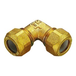 RACCORDO CURVO DOPPIO A COMPRES/OGIVA P T F E TUBO CU Ø 18 - 18 - 1203 TIEMME 1200021 1