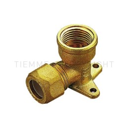 RACCORDO FLANGIA A COMPRES/OGIVA P T F E TUBO CU Ø 10 X 1/2" - 1206 TIEMME 1200097 1