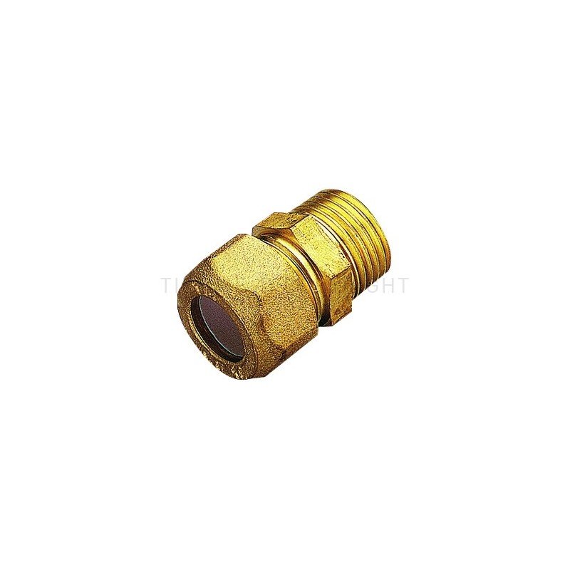 RACCORDO DIRITTO M A COMPRES/OGIVA P T F E TUBO CU Ø 16 X 3/8" - 1200 TIEMME 1200133 1