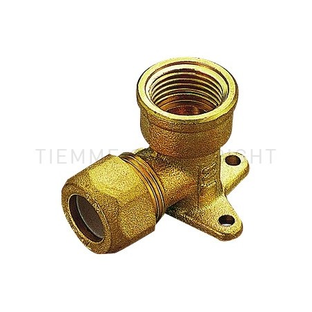 RACCORDO FLANGIA (SERIE RINF ) A COMPRES/OGIVA P T F E TUBO CU Ø 16 X 3/4" 1256 TIEMME 1210030 1