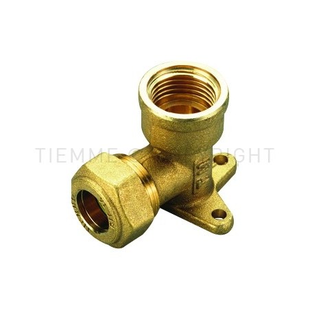 RACCORDO FLANGIA A COMPRES/TENUTA ORING (GAS) TUBO CU Ø 12 X 1/2" - 1356 TIEMME 1350010 1
