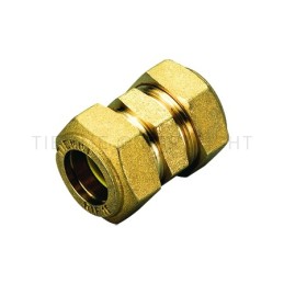 RACCORDO DIRITTO DOPPIO A COMPRES/TENUTA ORING (GAS) TUBO CU Ø 44542 - 1351 TIEMME 1350019 1