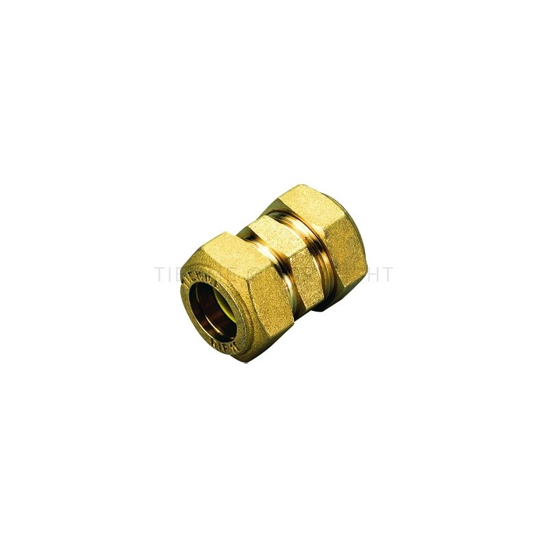 RACCORDO DIRITTO DOPPIO A COMPRES/TENUTA ORING (GAS) TUBO CU Ø 44542 - 1351 TIEMME 1350019 1