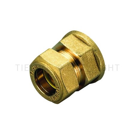 RACCORDO DIRITTO F A COMPRES/TENUTA ORING (GAS) TUBO CU Ø 22 X 3/4" - 1352 TIEMME 1350025 1