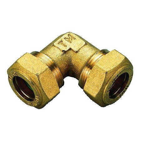 RACCORDO CURVO DOPPIO A COMPRES/TENUTA ORING (GAS) TUBO CU Ø 16 - 16 - 1353 TIEMME 1350031 1