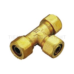 RACCORDO TEE A COMPRES TUBO PE - X Ø 20 - 20 - 20 SP 2 - 1407 TIEMME 1400075 1