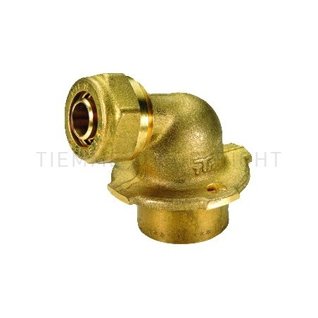 RACCORDO F 105 gradi LUNGO A COMPRES TUBO PE - X Ø 16 SP 2 1/2" - 1428XL TIEMME 1400087 1