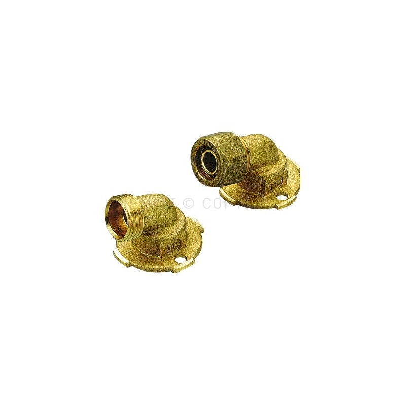 RACCORDO F 105 gradi A COMPRES TUBO PE - X Ø 18 SP 2,5 1/2" - 1428MP TIEMME 1400091 1