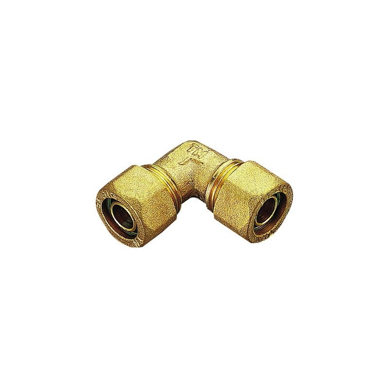 RACCORDO CURVO DOPPIO A COMPRES TUBO PE - X Ø 32 - 32 SP 2,9 E 3 - 1403 TIEMME 1400116 1