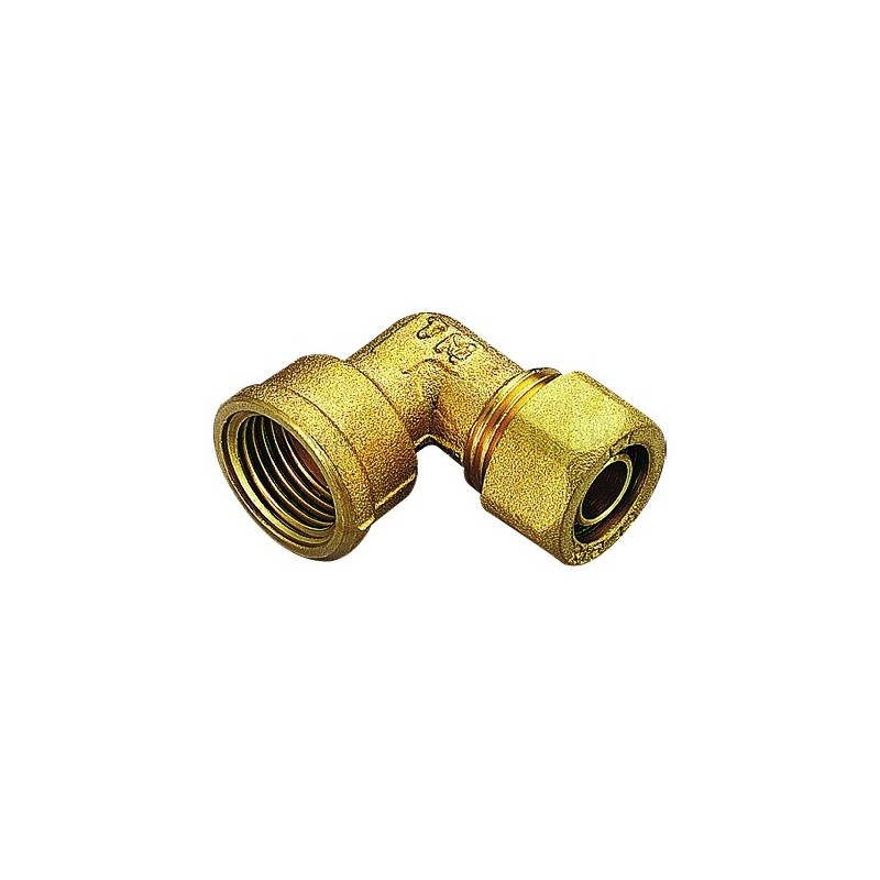 RACCORDO CURVO F A COMPRES TUBO PE - X Ø 32 SP 2,9 E 3 1" - 1405 TIEMME 1400142 1