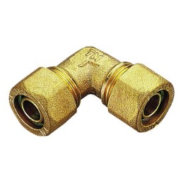 RACCORDO CURVO DOPPIO A COMPRES TUBO PE - X Ø 25 - 25 SP 2,3 - 1403 TIEMME 1400143 1