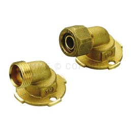 RACCORDO F 105 gradi A COMPRES TUBO PE - X Ø 12 SP 1,1 1/2" - 1428MP TIEMME 1400164 1