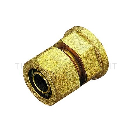 RACCORDO DIRITTO F A COMPRES TUBO PE - X Ø 16 SP 1,5 1/2" - 1402 TIEMME 1400165 1