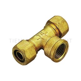 RACCORDO TEE F A COMPRES TUBO PE - X Ø 32X3/4" ISO7X32 SP 2,9 E 3 - 1409 TIEMME 1400222 1