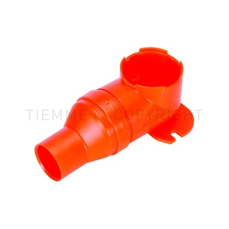 BOX IN PLASTICA CON TAPPO RACCORDO 105 gradi GUAINA Ø 23 ARANCIO - 1492MP TIEMME 1470002 1