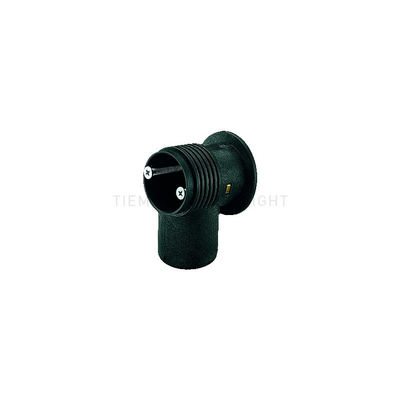 BOX IN PLASTICA RACCORDO 105 gradi GUAINA Ø 23 NERO - 1490P43 TIEMME 1470008 1