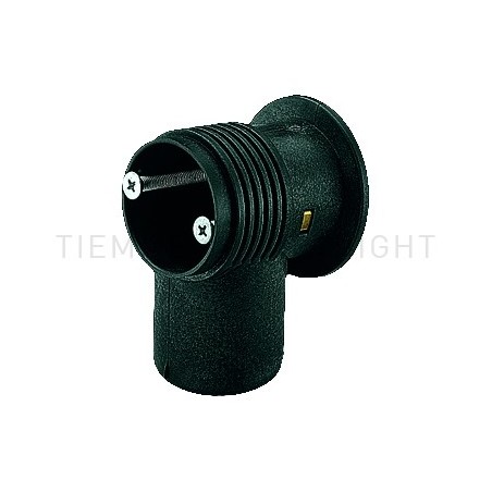 BOX IN PLASTICA RACCORDO 105 gradi GUAINA Ø 23 NERO - 1490P43 TIEMME 1470008 1