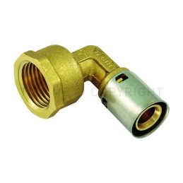 RACCORDO CURVO F A PRESS TUBO PE - X Ø 16 SP 1,8 1/2" - 1705 TIEMME 1700008 1