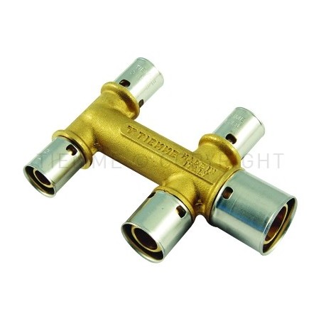 COLLETTORE A 5 VIE A PRESS TUBO PE - X Ø 20(1,9E2,0) - 20(1,9E2,0) - 16(1,8) - 16(1,8) - 16(1,8) - 1736 TIEMME 1700049 1