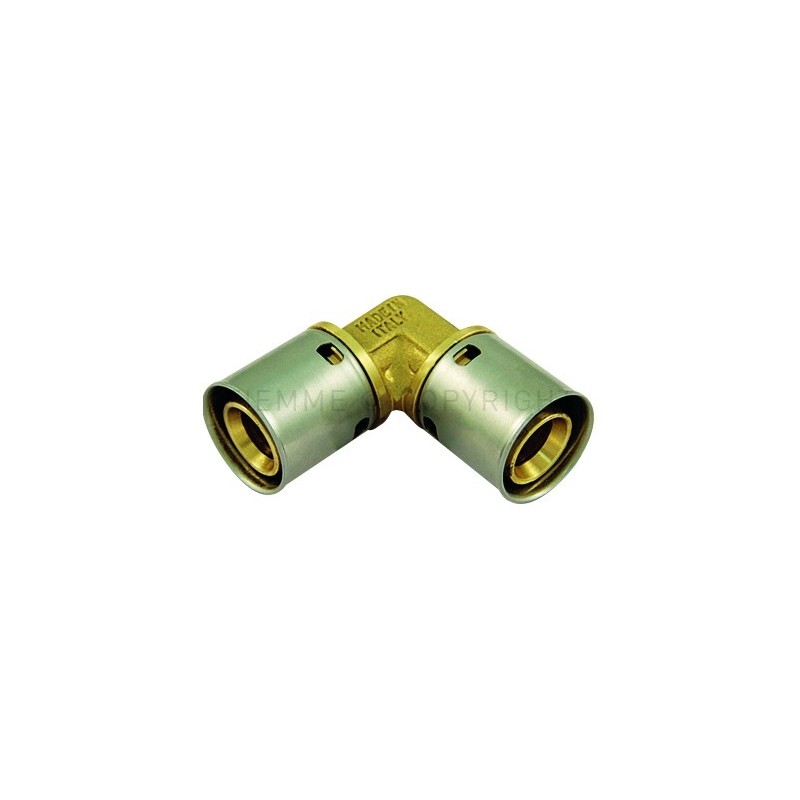 RACCORDO CURVO DOPPIO A PRESS TUBO PE - X Ø 16 - 16 SP 2 - 1703 TIEMME 1700066 1