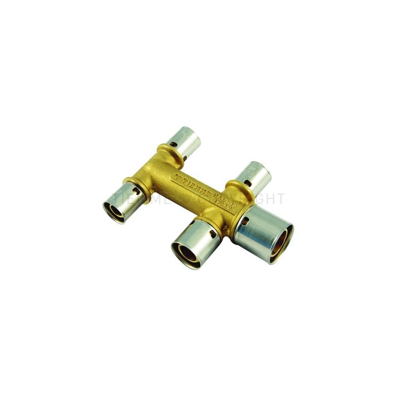 COLLETTORE A 5 VIE A PRESS TUBO PE - X Ø 25(2,3) - 20(1,9E2,0) - 20(1,9E2,0) - 20(1,9E2,0) - 1736 TIEMME 1700112 1