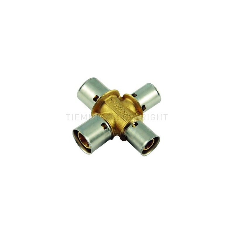 RACCORDO CROCE A PRESS TUBO PE - X Ø 20(1,9 E 2,0) - 20(1,9 E 2,0) - 16(2,0) - 16(2,0) - 1735 TIEMME 1700146 1