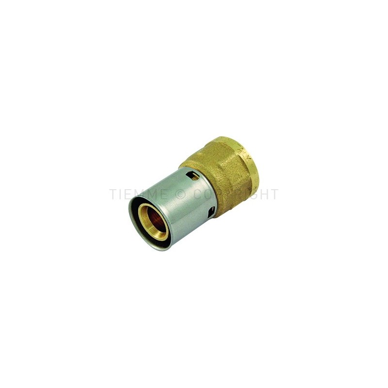 RACCORDO DIRITTO F A PRESS TUBO PE - X Ø 50 SP 4,6 1"1/2 - 1702 TIEMME 1700269 1