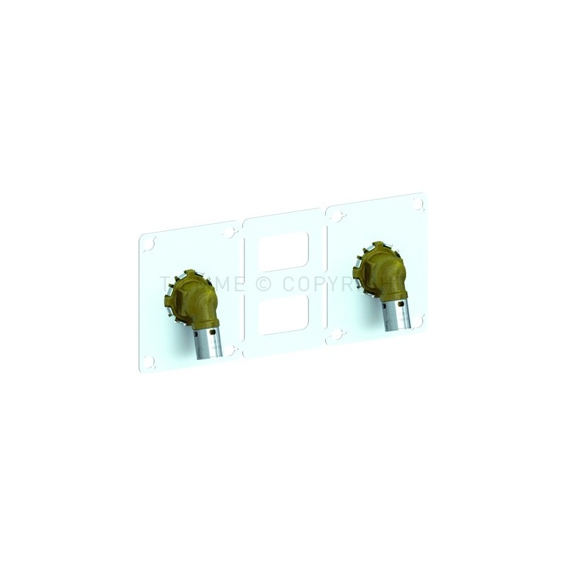 RACCORDO 105 gradi TERMINALI - STAFFA A PRESS TUBO PE - X Ø 16 SP 1,5 1/2" - 1719CG TIEMME 1700331 1