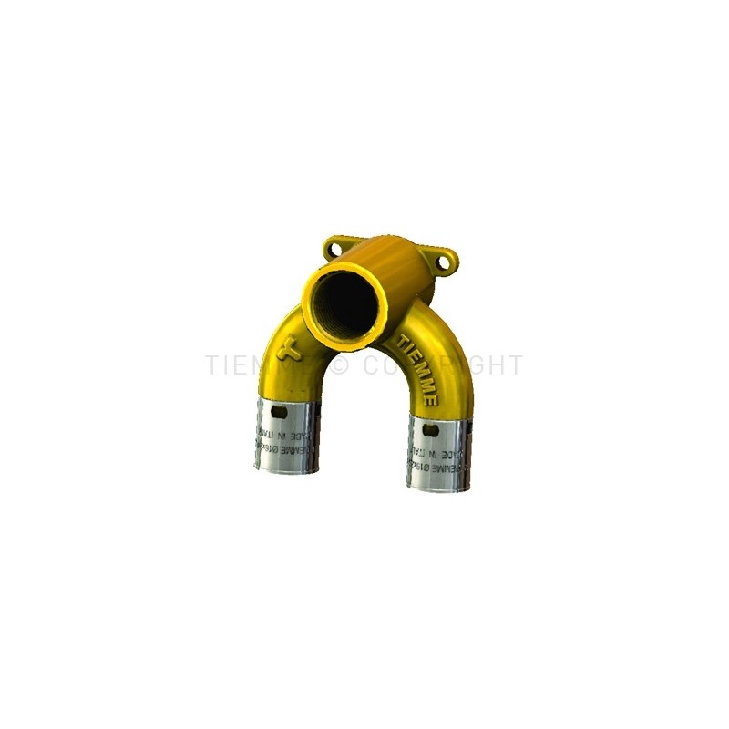 RACCORDO FLANGIA DOPPIA H40 A U A PRESS TUBO PE - X Ø 16 SP 1,8 1/2" - 1721U TIEMME 1700339 1