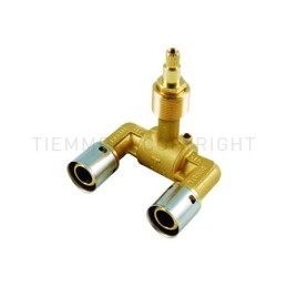 VALVOLA SFERA INCASSO A U A PRESS TUBO PE - X Ø 20 - 20 SP 1,9 E 2 - 1740U TIEMME 1740001 1