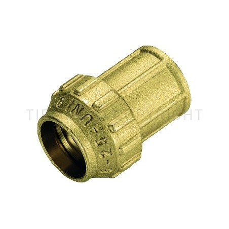 RACCORDO DIRITTO F A COMPRES TUBO PE/PEHD/PEX Ø 20 X 1/2" - 3462CR TIEMME 3400016 1