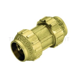 RACCORDO DIRITTO DOPPIO A COMPRES TUBO PE/PEHD/PEX Ø 20 - 20 - 3461CR TIEMME 3400019 1