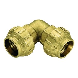 RACCORDO CURVO DOPPIO A COMPRES TUBO PE/PEHD/PEX Ø 63 - 63 - 3463CR TIEMME 3400024 1