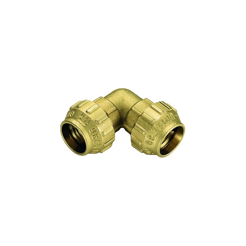 RACCORDO CURVO DOPPIO A COMPRES TUBO PE/PEHD/PEX Ø 63 - 63 - 3463CR TIEMME 3400024 1
