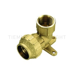 RACCORDO FLANGIA A COMPRES TUBO PE/PEHD/PEX Ø 20 X 1/2" - 3466CR TIEMME 3400041 1
