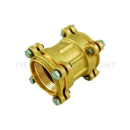 RACCORDO DIRITTO DOPPIO A COMPRES/TENUTA ORING TUBO PE/PEHD/PEX Ø 90 - 90 - 1461 TIEMME 3400042 1