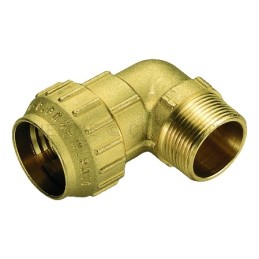 RACCORDO CURVO M A COMPRES TUBO PE/PEHD/PEX Ø 20 X 1/2" - 3464CR TIEMME 3400047 1