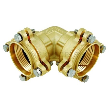RACCORDO CURVO DOPPIO A COMPRES/TENUTA ORING TUBO PE/PEHD/PEX Ø 75 - 75 - 1463 TIEMME 3400059 1