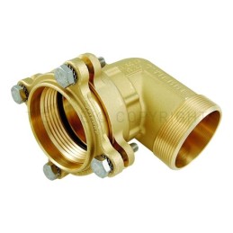 RACCORDO CURVO M A COMPRES/TENUTA ORING TUBO PE/PEHD/PEX Ø 75 X 2"1/2 ISO228 - 1464 TIEMME 3400076 1